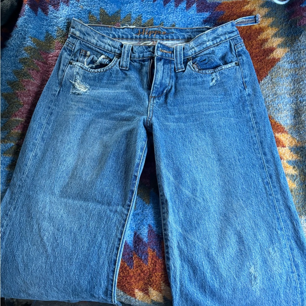 Hippie brand wide flare jeans